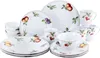 A collection of white porcelain dinnerware with fruit illustrations. Náhľad obrázku produktu