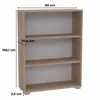 Brüder-Möbel | Bücherregal - Sonoma Eiche - 3 Fächer - 80 Produktbild-Vorschau 2