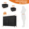Sweetcrispy Commode avec tiroirs en tissu,commode & Voir les images du produit 2