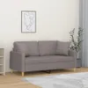 vidaXL 2-Sitzer-Sofa mit Zierkissen Taupe 140 cm Stoff Produktbild-Vorschau 2