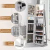 COSTWAY Armoire à bijoux avec LED, armoire à glace avec Voir les images du produit 7