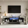 MODFU Hochglanz TV-Schrank niedriges Panel 200 cm mit Produktbild-Vorschau 4
