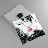Wanduhr - Quadrat - Glasuhr - Frau Abstraktion - 30x30cm - Produktbild-Vorschau 2