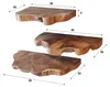 FURNLUX Wandplank serie Teak, 55 cm (3 stuks) / Hoofdkleur: Productafbeelding-voorbeeld 5