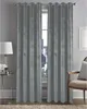 Vorhang mit Ösen aus Velours-Struktur 140x260 cm blickdicht Produktbild-Vorschau 1