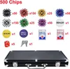 QEENTOE Pokerkoffer Pokersets mit Aluminiumkoffer 500 Produktbild-Vorschau 4