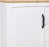 Homestyle4u Kommode Sideboard Eiche Matt Weiß Holz Massiv Produktbild-Vorschau 7
