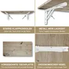 Wandklapptisch Schreibtisch Tischplatte 80x40 cm in Eiche Produktbild-Vorschau 5