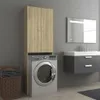 vidaXL Armadio per lavatrice rovere Sonoma 64x25,5x190 cm Anteprima dell’immagine prodotto 8