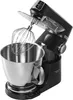 A black stand mixer with a silver bowl and whisk attachment, shown from a diagonal angle against a white background. Voir les images du produit