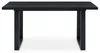 Esstisch LESINA 160 x 80 cm, Schwarz - Robuster Produktbild-Vorschau 3
