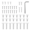 A collection of screws and an Allen wrench on a white background. Anteprima dell’immagine prodotto