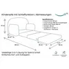 Kindersofa - Spielsofa aus Cord mit Verlängerung – Mehr Produktbild-Vorschau 8