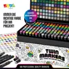 Sada kreativních fixů Joya Creative Twinmarkers, 168 kusů – Náhled obrázku produktu 5
