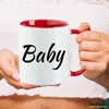 Huuraa Kaffeetasse Baby Schriftzug 330ml Rot Keramik Produktbild-Vorschau 3