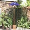 vidaXL Balijský slnečník modrý 125 x 125 x 260 cm Náhľad obrázku produktu 1