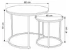 Sada dvoch okrúhlych konferenčných stolíkov, priemer 60 cm, Náhľad obrázku produktu 10