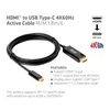 CLUB3D HDMI to USB Type-C 4K60Hz Active Cable M/M 1.8m/6 ft Produktbild-Vorschau 3