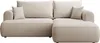 A studio shot of a cream-colored sectional sofa. Produktbild-Vorschau