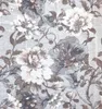 heimtexland ® Ösenschal Gardine Aquarell Blumen Blau Natur Produktbild-Vorschau 3