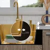 ANW HOME Lavello cucina oro 50x50 cm acciaio inox 304 Nano Anteprima dell’immagine prodotto 3