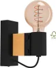 Applique BAILRIGG acier noir, bois brun E27 1X40W L:5.5cm Voir les images du produit 6