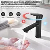 Homelody Wasserhahn Bad Schwarz +Universal Ablaufgarnitur Produktbild-Vorschau 3