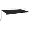 Markise Automatisch Einziehbar 600x350 cm Anthrazit Produktbild-Vorschau 8