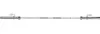 A barbell with clips on a white background. Voir les images du produit