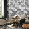 Vlies Fototapete - Silver Net 350x256 cm Muster Produktbild-Vorschau 1
