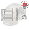 Temperguss-Gewindefitting schwarz Winkel 90°, IG x IG 1 1/4 Produktbild-Vorschau 4