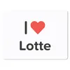 MuchoWow® Mauspad Mousepad Ich liebe - Lotte - Mädchen Produktbild-Vorschau 1