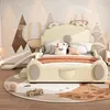 A child's bedroom with a themed bed and playful decor. Podgląd zdjęcia produktu