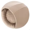A round, enclosed pet bed with a soft, padded interior and a fabric exterior. Anteprima dell’immagine prodotto