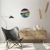 Wanduhr - Rund - Glasuhr - See Berge Wasser - 30x30cm - Produktbild-Vorschau 6