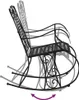 vidaXL Schaukelstuhl 84 cm Schwarz Stahl Produktbild-Vorschau 6