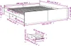 vidaXL Rám postele se zásuvkami Sonoma dub 180x200cm Náhled obrázku produktu 7