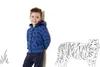 Lupilu Jungen Sweatjacke - Kapuzenjacke Teddyfleece Blau Produktbild-Vorschau 2