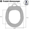 CORNAT TAROX WC-Sitz mit Absenkautomatik, Duroplast, weiß, Produktbild-Vorschau 7