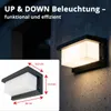 Grafner Aluminium Wandlampe anthrazit, IP44, E27 Fassung, Produktbild-Vorschau 5