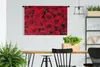 MuchoWow® Wandteppich Wandbehang Rosen - Rot - Blumenstrauß Produktbild-Vorschau 2
