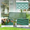 Outsunny 2-Sitzer Parkbank mit Blumenmuster Gartenbank für Produktbild-Vorschau 4