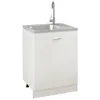 vidaXL Evier avec égouttoir Set argenté 600x500x155 mm Voir les images du produit 8