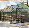 QEENTOE aluminium kas met fundering, 365x250x205 cm, kas Productafbeelding-voorbeeld 6