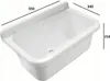 ADGO® Umyvadlo do prádelny a garáže šedé 55x34x21 cm Náhled obrázku produktu 2