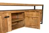Sideboard Nairobi 45 x 80 x 211 cm Mangoholz Stahl Schwarz Produktbild-Vorschau 3