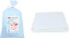 A bag of pillow filling and a folded white fabric are shown against a white background. Produktbild-Vorschau