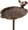 TOPANBIETER 999 Vogeltränke Blatt Vogelbad Gusseisen Produktbild-Vorschau 1