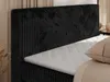 MKS MEBLE Boxspringbett 200x200 Schwarz Cord, Boxspringbett Produktbild-Vorschau 5
