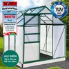 BRAST Gewächshaus Aluminium mit Fundament | 190x190x195cm | Produktbild-Vorschau 1